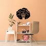Wallity Diva Sexy Classy - 474 Escultura de pared de metal negra